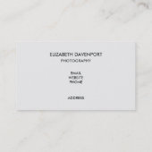 Carte De Visite Boho Orange Caméra & Bouquet Floral Aquarelle (Dos)