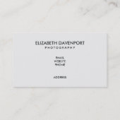 Carte De Visite Boho Orange Caméra & Bouquet Floral Aquarelle (Dos)