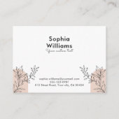 Carte De Visite Boho Pastel Pois modernes (Dos)