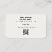 Carte De Visite Boho Pastel Rainbow Crystal (Dos)