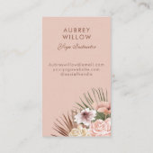 Carte De Visite Boho Photo Arch Yoga (Dos)