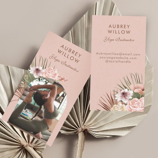 Carte De Visite Boho Photo Arch Yoga