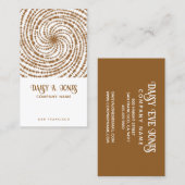 Carte De Visite Boho Retro Spiral (Devant / Derrière)
