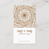 Carte De Visite Boho Retro Spiral (Devant)