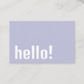 Carte De Visite Boho Retro tendance - Moderne violet et blanc (Devant)