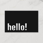 Carte De Visite Boho Retro tendance - Noir et Blanc moderne (Devant)