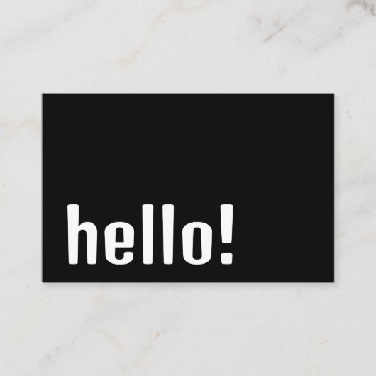 Carte De Visite Boho Retro tendance - Noir et Blanc moderne (Devant)