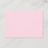 Carte De Visite Boho rose Floral Wedding RSVP site en ligne (Dos)