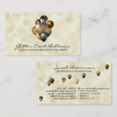 Carte De Visite Boho rustic Balloon Decoration (Devant / Derrière)