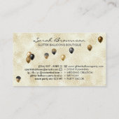 Carte De Visite Boho rustic Balloon Decoration (Dos)