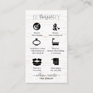 Carte De Visite Boho rustique Bois Aquarelle Tournesol Bijoux Soin