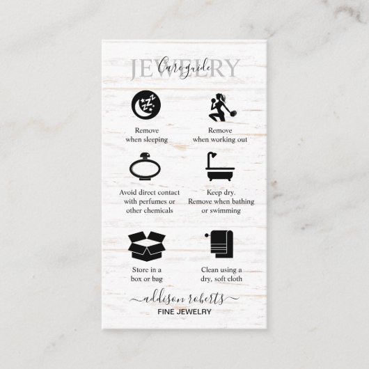 Carte De Visite Boho rustique Bois Aquarelle Tournesol Bijoux Soin (Devant)