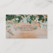 Carte De Visite Boho Rustique Floral Custom (Dos)