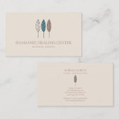 Carte De Visite Boho Shamanic Healing Nom Personnalisé (Devant / Derrière)