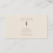 Carte De Visite Boho Shamanic Healing Nom Personnalisé (Dos)