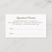 Carte De Visite Boho Sunrise Wellness Centre Spa Rendez-Vous Et (Dos)