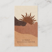 Carte De Visite Boho Sunrise Wellness Centre Spa Rendez-Vous Et (Devant)