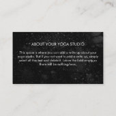 Carte De Visite Boho tendance Mandala Chic Celestial Blanc noir (Dos)