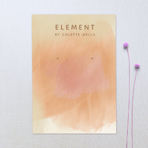 Carte De Visite Boho Terracotta Aquarelle Écran d'oreille