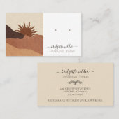 Carte De Visite Boho Terracotta Bijoux artisanaux Personnalisé (Devant / Derrière)