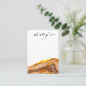 Carte De Visite Boho Terracotta Designer Bijoux Détenteur social (Debout devant)