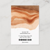 Carte De Visite Boho Terracotta Earring Necklace display card (Dos)