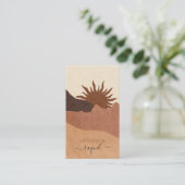 Carte De Visite Boho Terracotta Sable Soleil Massage (Debout devant)