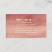 Carte De Visite Boho Tropical Floral (Dos)