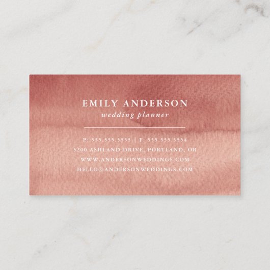 Carte De Visite Boho Tropical Floral (Dos)