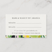 Carte De Visite Boho Tropical Foliage Botanical Refer A Friend (Dos)