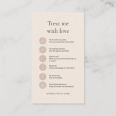 Carte De Visite Boho Tumbler Instruction Package Insert (Dos)