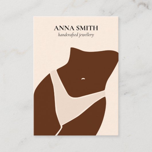 Carte De Visite Boho unique Belly Button Piercing Afficher mignon (Devant)