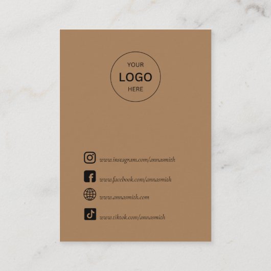 Carte De Visite Boho unique Belly Button Piercing Afficher mignon (Dos)