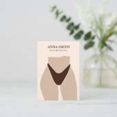 Carte De Visite Boho unique Belly Button Piercing Afficher mignon  (Debout devant)