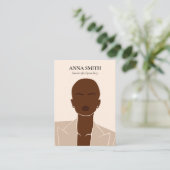 Carte De Visite Boho unique femme inclusive Écran d'oreille B (Debout devant)