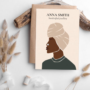 Carte De Visite Boho unique Femme Inclusive Piercing Display