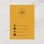 Carte De Visite Boho Vintage écran d'oreille (Dos)