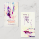 Carte De Visite Boho Watercolor Dreamcatcher Feathers (Devant / Derrière)