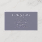 Carte De Visite Boho Wildflower Monogramme initial B (Dos)