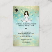 Carte De Visite *~* Boho Yoga déesse Lune céleste Soleil 3ème Oeil (Dos)