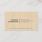 Carte De Visite Bois (Dos)