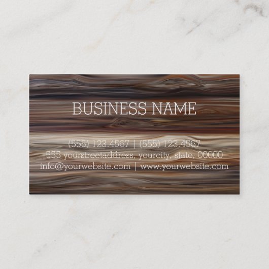 Carte De Visite Bois (Dos)