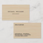 CARTE DE VISITE BOIS (Devant / Derrière)