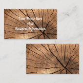 Carte De Visite Bois (Devant / Derrière)