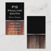 Carte De Visite Bois (Devant / Derrière)