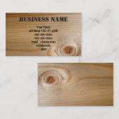 Carte De Visite Bois (Devant / Derrière)