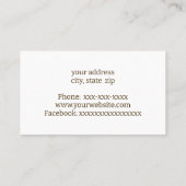 Carte De Visite Bois (Dos)