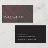 Carte De Visite Bois (Devant / Derrière)