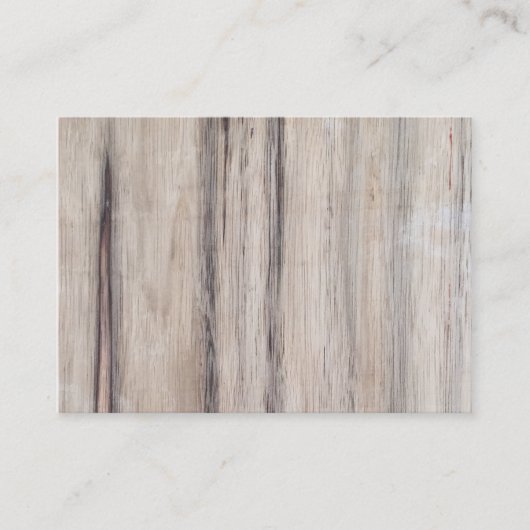 Carte De Visite Bois (Devant)