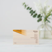 Carte De Visite Bois - affaires (Debout devant)